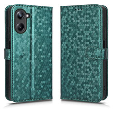 Funda de Cuero Cartera con Soporte Carcasa C01X para Realme 10 4G Verde