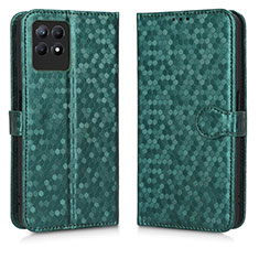 Funda de Cuero Cartera con Soporte Carcasa C01X para Realme 8i Verde