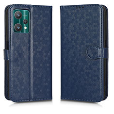 Funda de Cuero Cartera con Soporte Carcasa C01X para Realme 9 5G Azul