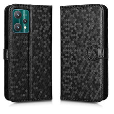 Funda de Cuero Cartera con Soporte Carcasa C01X para Realme 9 5G Negro