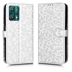 Funda de Cuero Cartera con Soporte Carcasa C01X para Realme 9 Pro 5G Plata