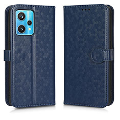 Funda de Cuero Cartera con Soporte Carcasa C01X para Realme 9 Pro+ Plus 5G Azul