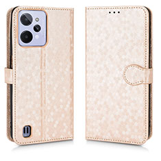 Funda de Cuero Cartera con Soporte Carcasa C01X para Realme C31 Oro