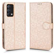 Funda de Cuero Cartera con Soporte Carcasa C01X para Realme GT Master 5G Oro