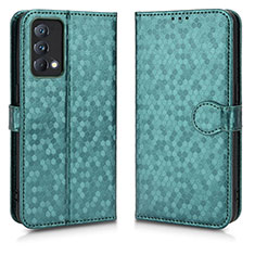 Funda de Cuero Cartera con Soporte Carcasa C01X para Realme GT Master 5G Verde