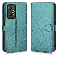 Funda de Cuero Cartera con Soporte Carcasa C01X para Realme GT Neo 3T 5G Verde