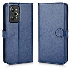 Funda de Cuero Cartera con Soporte Carcasa C01X para Realme GT2 5G Azul