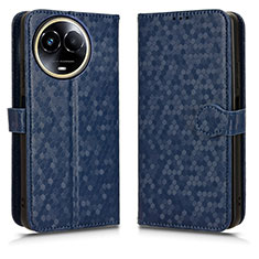 Funda de Cuero Cartera con Soporte Carcasa C01X para Realme V50s 5G Azul