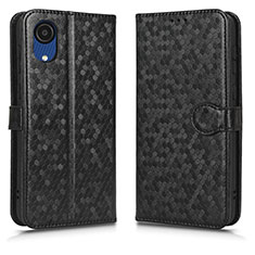 Funda de Cuero Cartera con Soporte Carcasa C01X para Samsung Galaxy A03 Core Negro