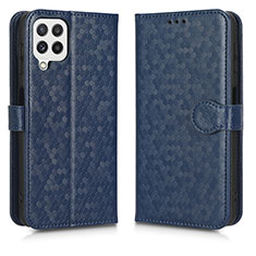 Funda de Cuero Cartera con Soporte Carcasa C01X para Samsung Galaxy A12 Azul