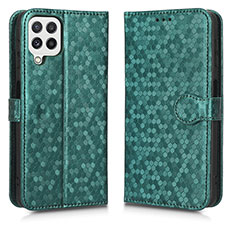 Funda de Cuero Cartera con Soporte Carcasa C01X para Samsung Galaxy A12 Verde