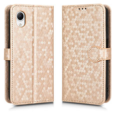 Funda de Cuero Cartera con Soporte Carcasa C01X para Samsung Galaxy A23 5G SC-56C Oro