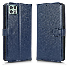 Funda de Cuero Cartera con Soporte Carcasa C01X para Samsung Galaxy F42 5G Azul