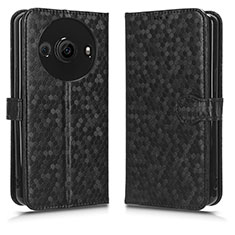 Funda de Cuero Cartera con Soporte Carcasa C01X para Sharp Aquos R8 Pro Negro