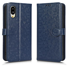 Funda de Cuero Cartera con Soporte Carcasa C01X para Sharp Simple Sumaho 6 Azul