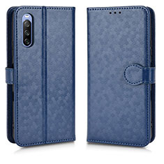 Funda de Cuero Cartera con Soporte Carcasa C01X para Sony Xperia 10 III Lite Azul