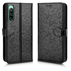 Funda de Cuero Cartera con Soporte Carcasa C01X para Sony Xperia 10 IV Negro