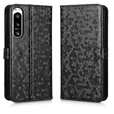 Funda de Cuero Cartera con Soporte Carcasa C01X para Sony Xperia 5 IV Negro