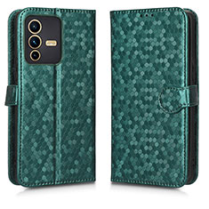 Funda de Cuero Cartera con Soporte Carcasa C01X para Vivo V23 Pro 5G Verde