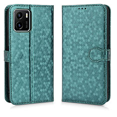 Funda de Cuero Cartera con Soporte Carcasa C01X para Vivo Y01 Verde