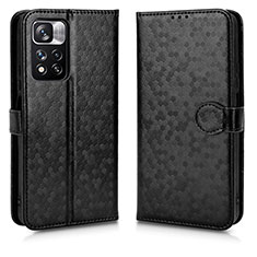 Funda de Cuero Cartera con Soporte Carcasa C01X para Xiaomi Mi 11i 5G (2022) Negro