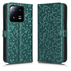 Funda de Cuero Cartera con Soporte Carcasa C01X para Xiaomi Mi 13 5G Verde