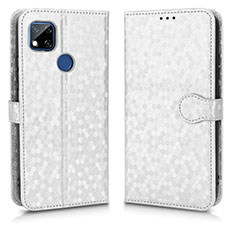 Funda de Cuero Cartera con Soporte Carcasa C01X para Xiaomi POCO C31 Plata