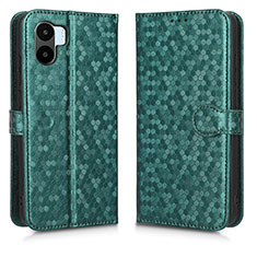 Funda de Cuero Cartera con Soporte Carcasa C01X para Xiaomi Poco C51 Verde