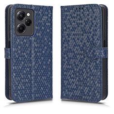 Funda de Cuero Cartera con Soporte Carcasa C01X para Xiaomi Poco X5 Pro 5G Azul