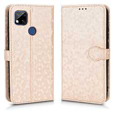 Funda de Cuero Cartera con Soporte Carcasa C01X para Xiaomi Redmi 9 Activ Oro