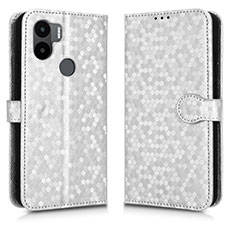 Funda de Cuero Cartera con Soporte Carcasa C01X para Xiaomi Redmi A1 Plus Plata