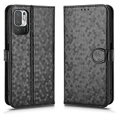 Funda de Cuero Cartera con Soporte Carcasa C01X para Xiaomi Redmi Note 10 5G Negro