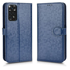 Funda de Cuero Cartera con Soporte Carcasa C01X para Xiaomi Redmi Note 11 4G (2022) Azul