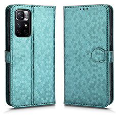 Funda de Cuero Cartera con Soporte Carcasa C01X para Xiaomi Redmi Note 11 5G Verde