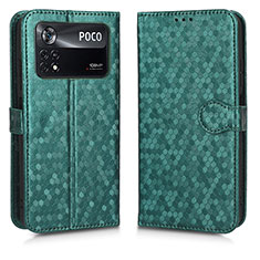 Funda de Cuero Cartera con Soporte Carcasa C01X para Xiaomi Redmi Note 11E Pro 5G Verde