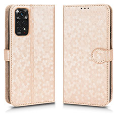 Funda de Cuero Cartera con Soporte Carcasa C01X para Xiaomi Redmi Note 11S 4G Oro