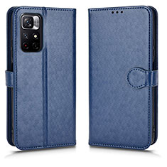 Funda de Cuero Cartera con Soporte Carcasa C01X para Xiaomi Redmi Note 11T 5G Azul