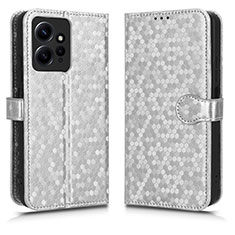 Funda de Cuero Cartera con Soporte Carcasa C01X para Xiaomi Redmi Note 12 4G Plata