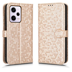 Funda de Cuero Cartera con Soporte Carcasa C01X para Xiaomi Redmi Note 12 Explorer Oro