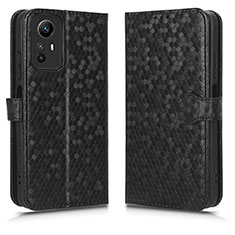 Funda de Cuero Cartera con Soporte Carcasa C01X para Xiaomi Redmi Note 12S Negro