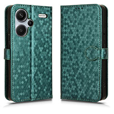 Funda de Cuero Cartera con Soporte Carcasa C01X para Xiaomi Redmi Note 13 Pro+ Plus 5G Verde