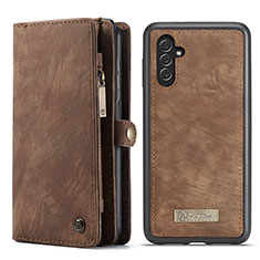 Funda de Cuero Cartera con Soporte Carcasa C02S para Samsung Galaxy A04s Marron