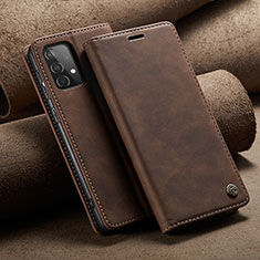 Funda de Cuero Cartera con Soporte Carcasa C02S para Samsung Galaxy A52 4G Marron