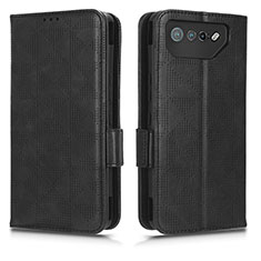 Funda de Cuero Cartera con Soporte Carcasa C02X para Asus ROG Phone 7 Negro