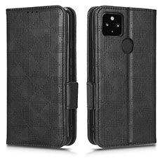 Funda de Cuero Cartera con Soporte Carcasa C02X para Google Pixel 4a 5G Negro