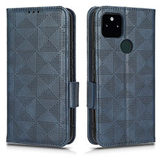 Funda de Cuero Cartera con Soporte Carcasa C02X para Google Pixel 5a 5G Azul