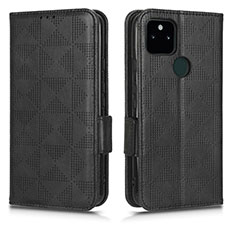 Funda de Cuero Cartera con Soporte Carcasa C02X para Google Pixel 5a 5G Negro