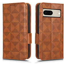 Funda de Cuero Cartera con Soporte Carcasa C02X para Google Pixel 7 5G Marron