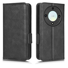 Funda de Cuero Cartera con Soporte Carcasa C02X para Huawei Honor Magic5 Lite 5G Negro