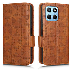 Funda de Cuero Cartera con Soporte Carcasa C02X para Huawei Honor X6 5G Marron